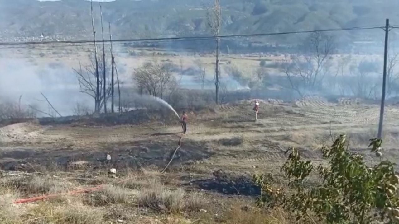 Tosya'da anız yangını; 50 hektar tarım arazisi zarar gördü