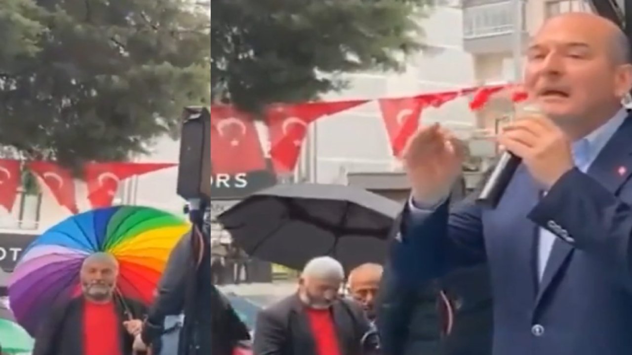 Soylu’nun korumalarının ‘şemsiye’ müdahalesi: İstanbul’da açan gökkuşağını ne yapacaklar