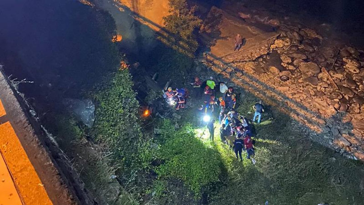 Otomobil 50 metreden şarampole yuvarlandı: 4 kişilik aile yaşamını yitirdi