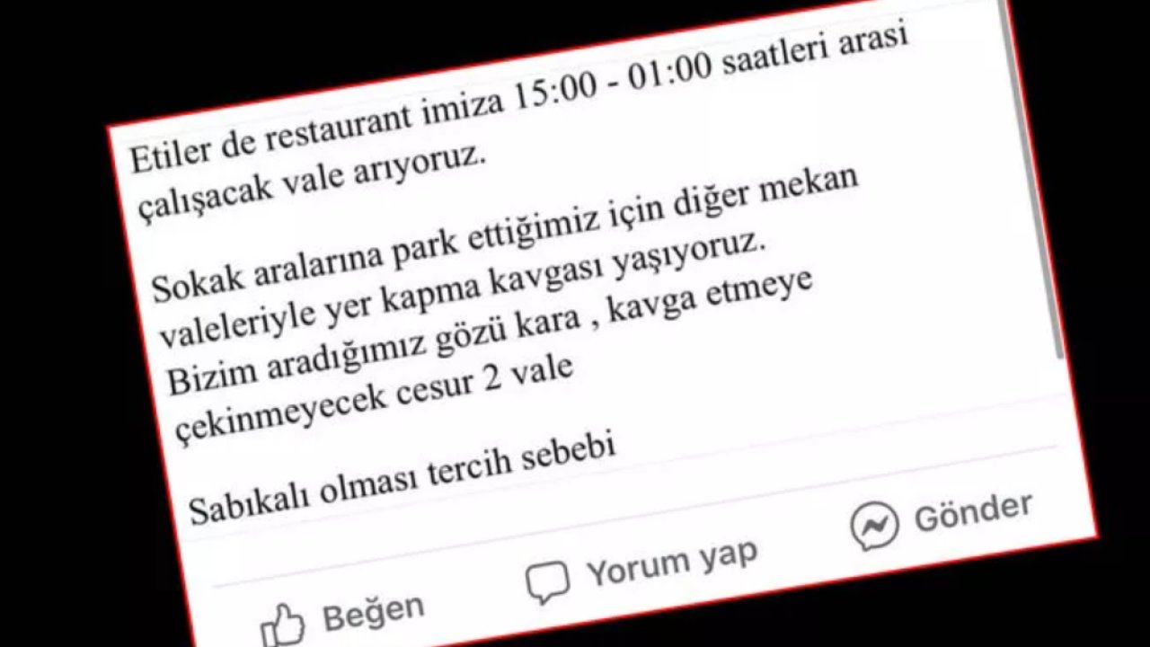 SABIKALI ELEMAN İLANI Gözü kara, kavga edecek, sabıkalı eleman aranıyor