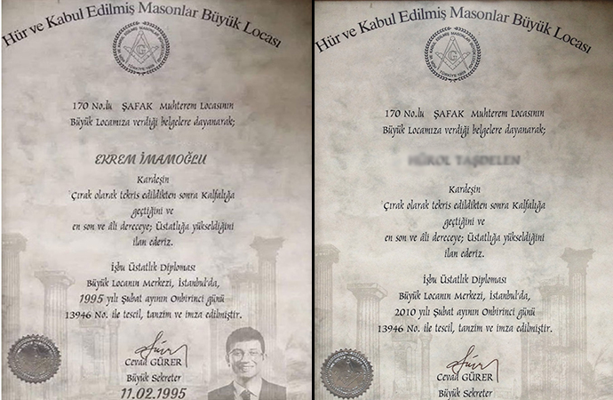 Ekrem İmamoğlu için hazırlanan sahte Mason diplomasının sahibi ortaya çıktı!