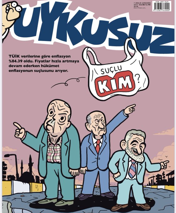 Uykusuz dergisinden hükûmete 'BİM' göndermesi