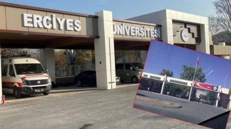 Erciyes Üniversitesi yenilenen girişinde 
