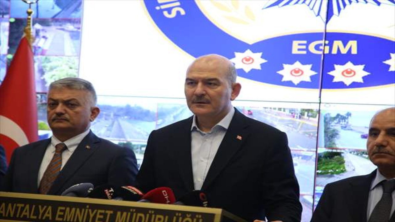 Süleyman Soylu, yasa dışı bahis soruşturmasına ilişkin Antalya'da açıklamalarda bulundu