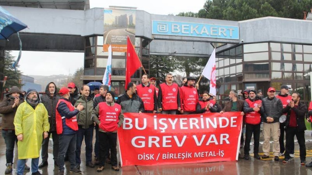 Bekaert Kocaeli fabrikasında çalışan 400 işçi, Erdoğan'ın erteleme kararına rağmen greve çıktı