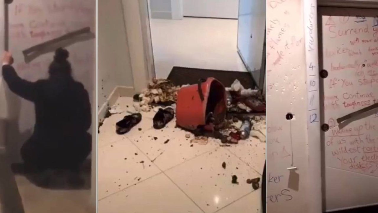 Komşularını tehdit edip duvarlarına dışkı sürdü! SINIR DIŞI EDİLDİLER