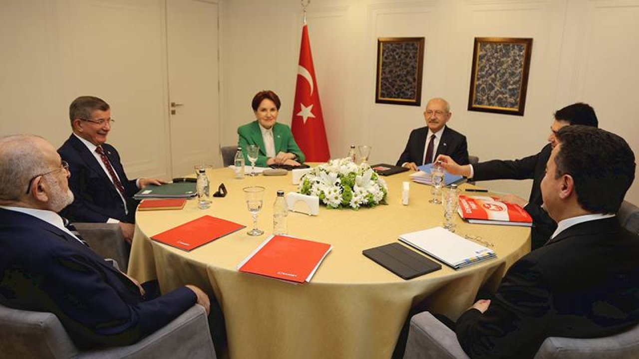 Altılı masanın ortak adayı şubat ayında belli olacak