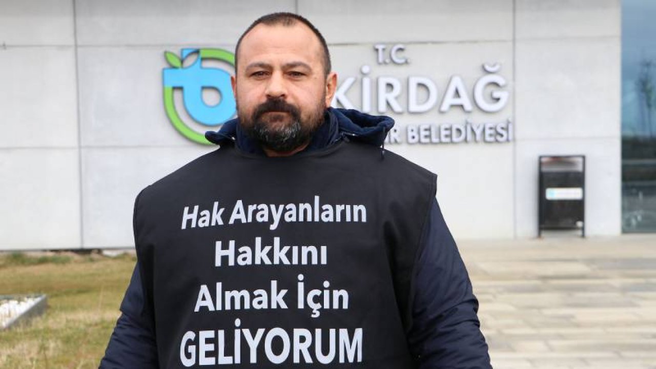 İşine son verilen Tekirdağ Büyükşehir Belediyesi çalışanı Ankara’ya yürüyor