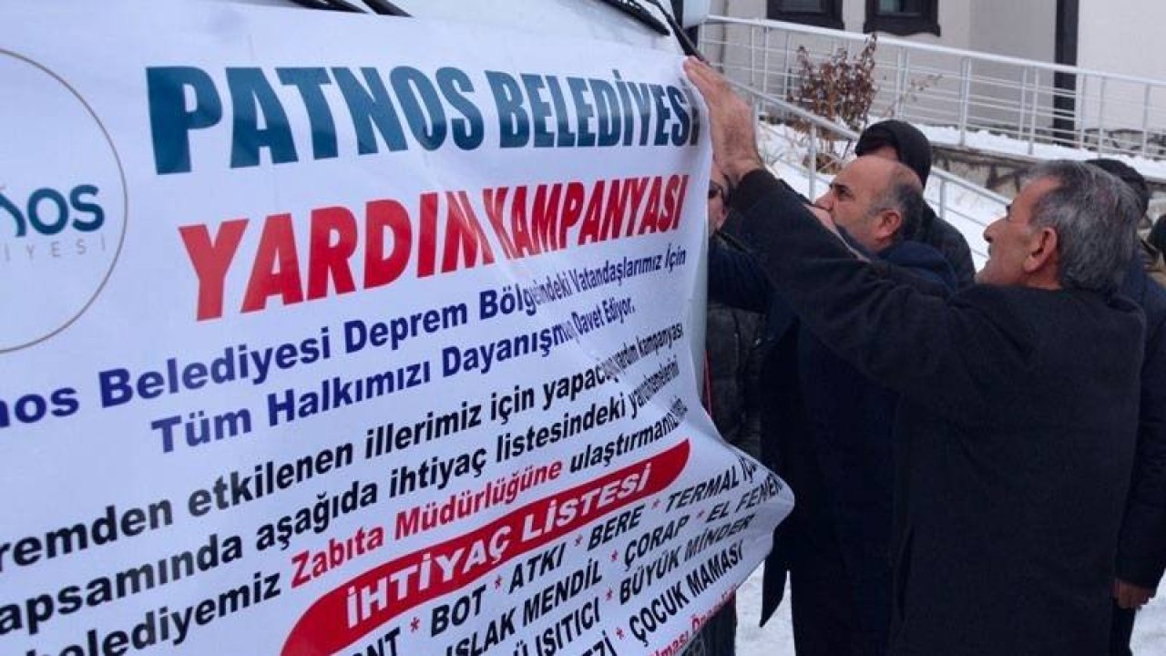 HDP: Ağrı Patnos Belediyemizin deprem bölgesine ulaştırmaya çalıştığı yardım aracına kaymakamlık tarafından el
