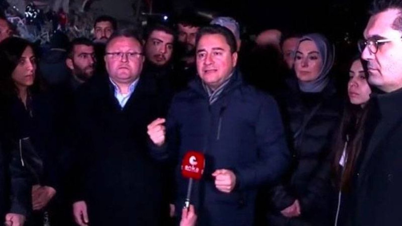 Ali Babacan, deprem bölgesinde: Türkiye’nin imkânları acilen buraya yönlendirilmeli