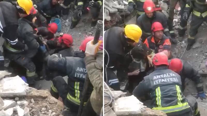 Kahramanmaraş'ta 14 yaşındaki Mahmut 86 saat sonra enkazdan sağ çıkarıldı
