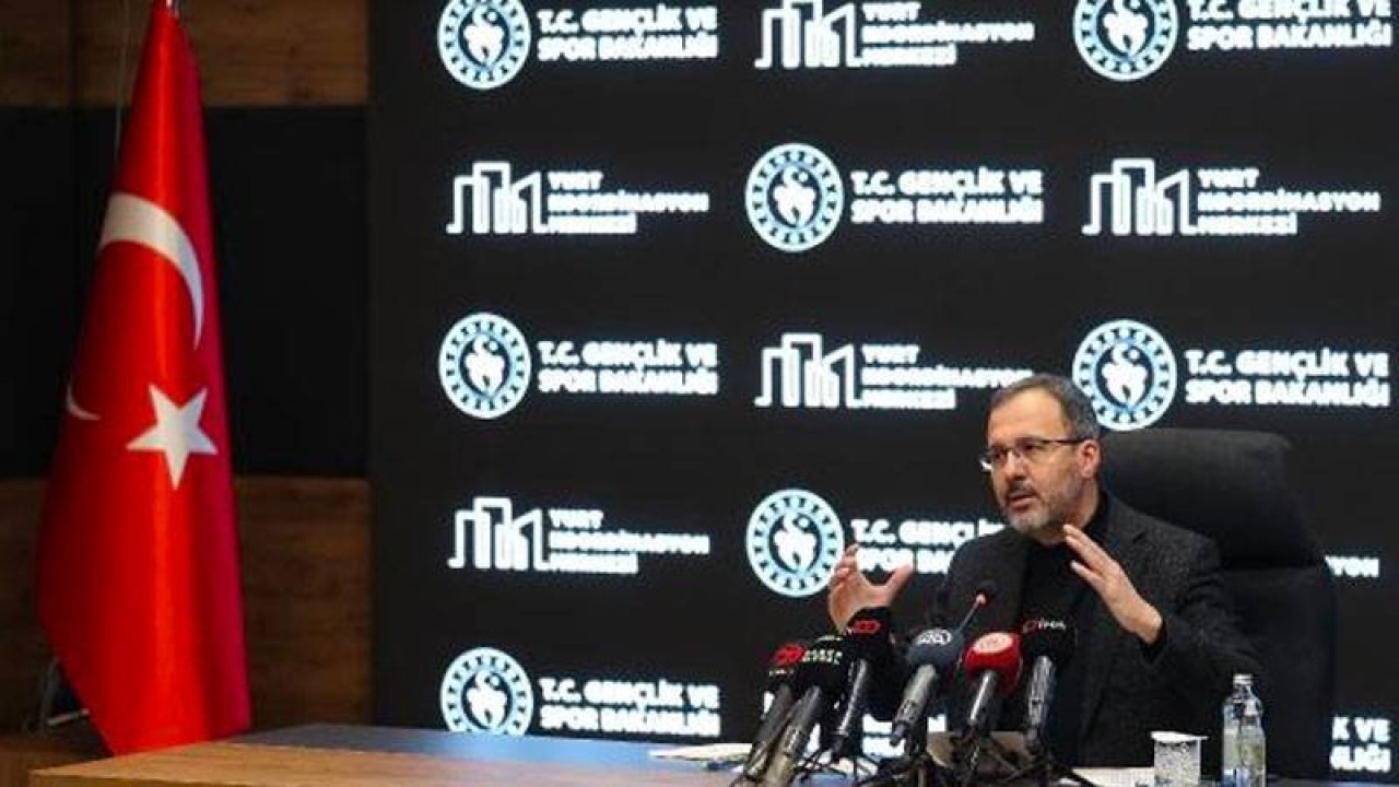 Bakan Kasapoğlu: Yurtlarımızın boş kapasitesi öncelikli değerlendirilecek