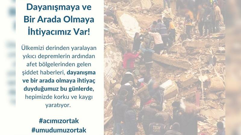 Depremde Nefret Söylemi ile Mücadele Koordinasyonu: Dayanışmaya ve bir arada olmaya ihtiyacımız var!