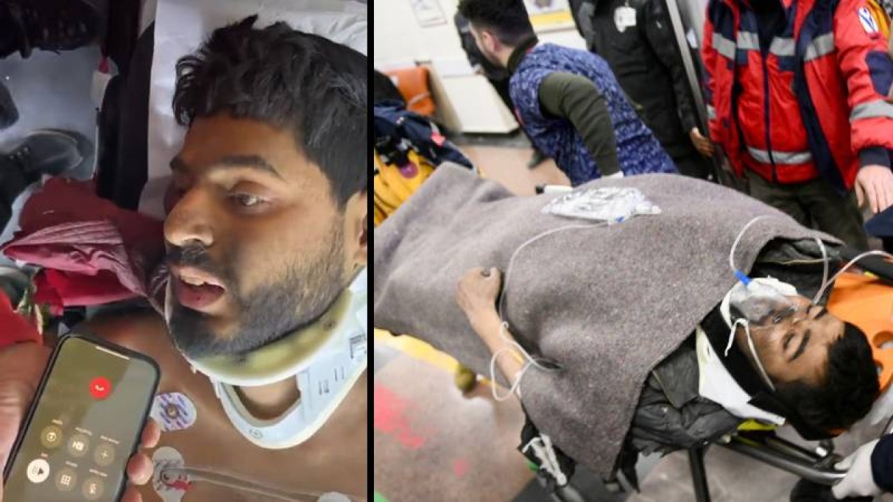 Bakan Koca enkazdan çıkarılan Mustafa Avcı'nın yakınıyla konuştuğu görüntüleri paylaştı