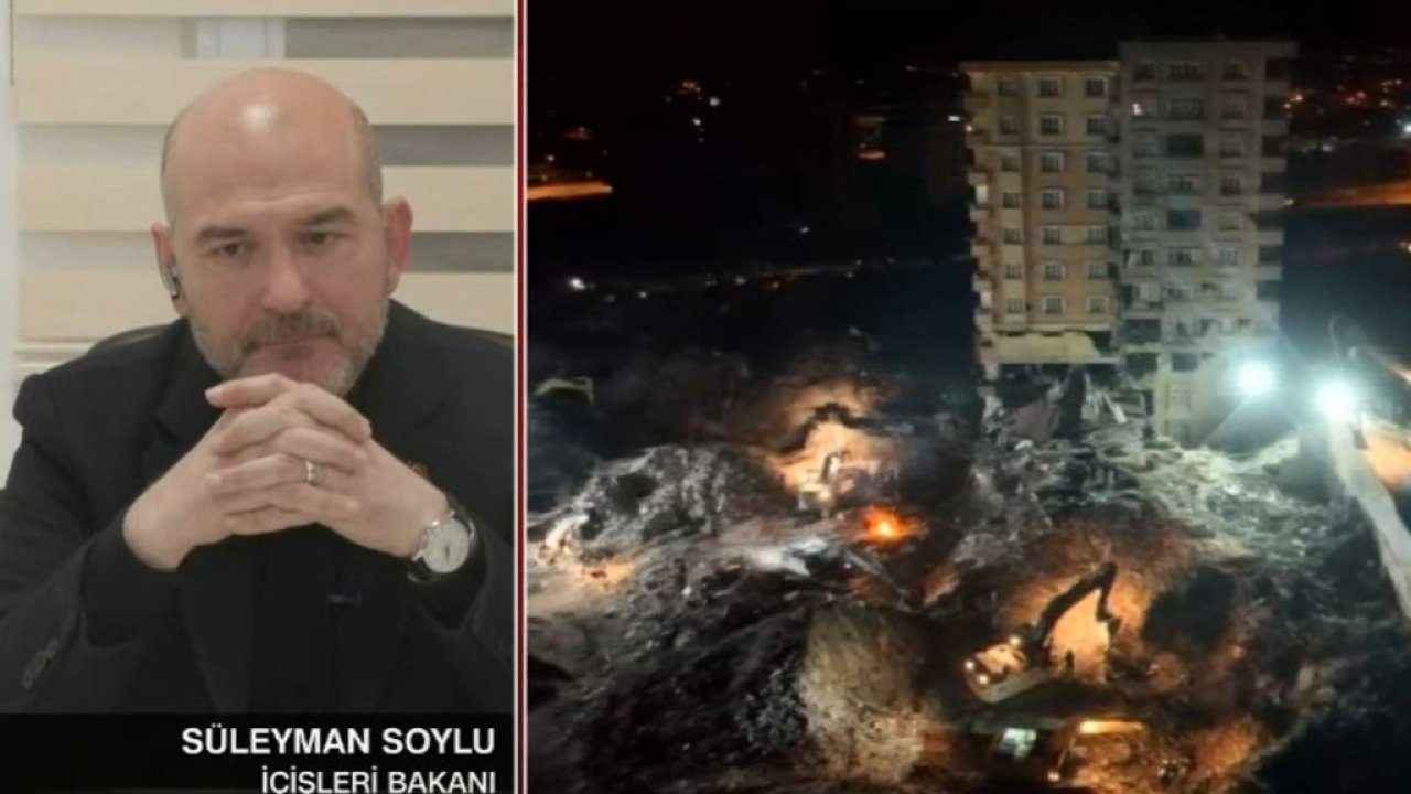 Süleyman Soylu: Bizim hazırlığımız İstanbul depremiydi, fakat Kahramanmaraş hattı da bizim için önemli alanlar