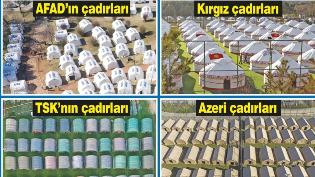AFAD'ın çadırları bile plansız