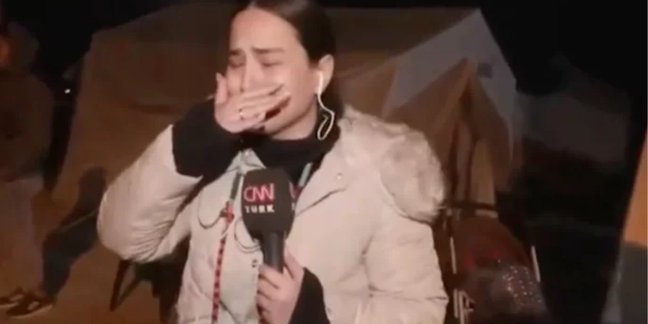 CNN TÜRK muhabiri Hatay'daki deprem anını gözyaşları içinde anlattı: YER ALTIMIZDAN KAYDI