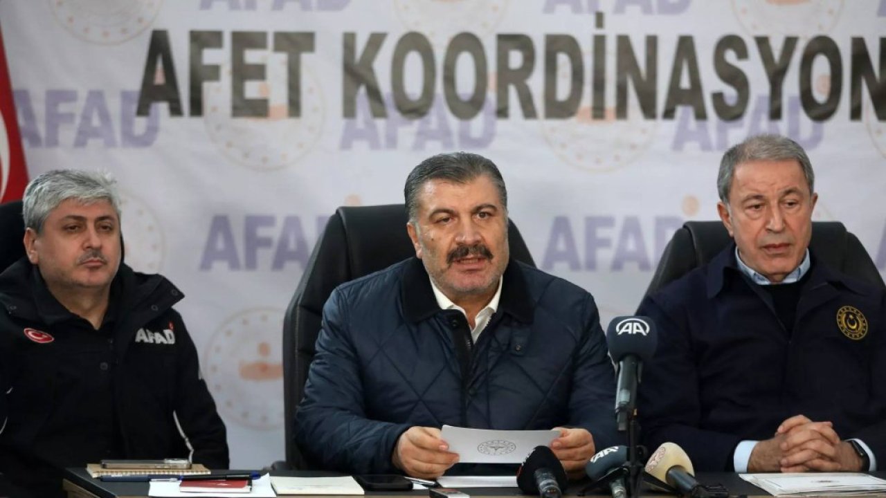 Sağlık Bakanı Koca, Hatay'da konuştu: Musluk suyunu ne zaman içeceğimizi valilik ya da kaymakamlık paylaşacak