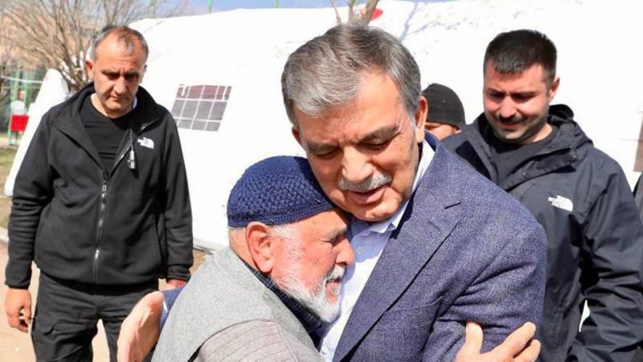 Abdullah Gül: Eksiklikler yaşandığını hep beraber gördük; bu noksanlıkları depremin altına gömersek, yarın yin