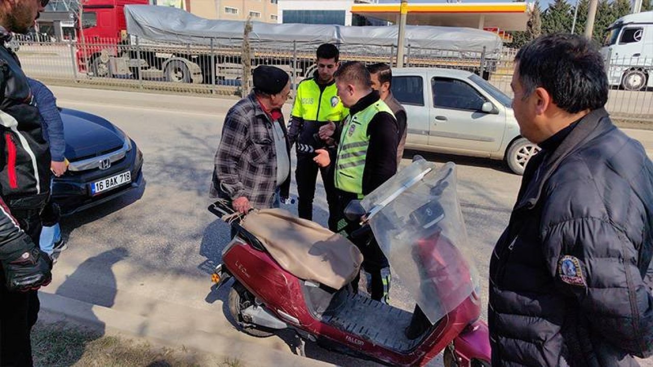Bursa'da alkollü elektrikli bisiklet sürücüsüne para cezası kesildi