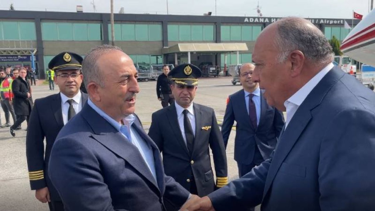 Mısır Dışişleri Bakanı 10 yıl sonra Türkiye'de; Çavuşoğlu ile bir araya geldi