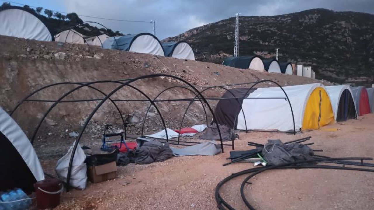 Deprem bölgesi için fırtına uyarısı