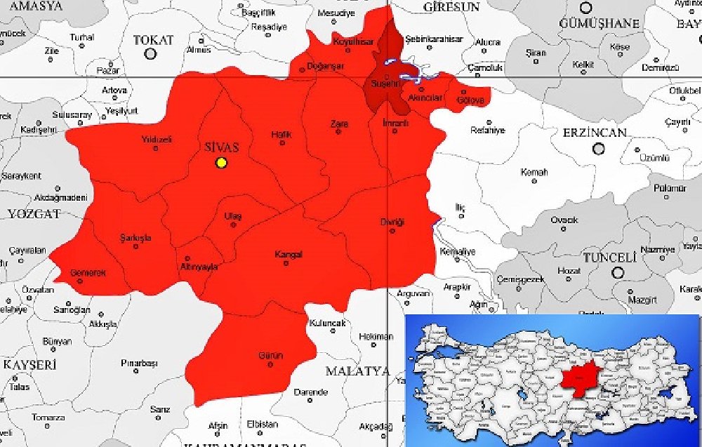 Sivas'ta erkek nüfusu kadınlardan daha fazla
