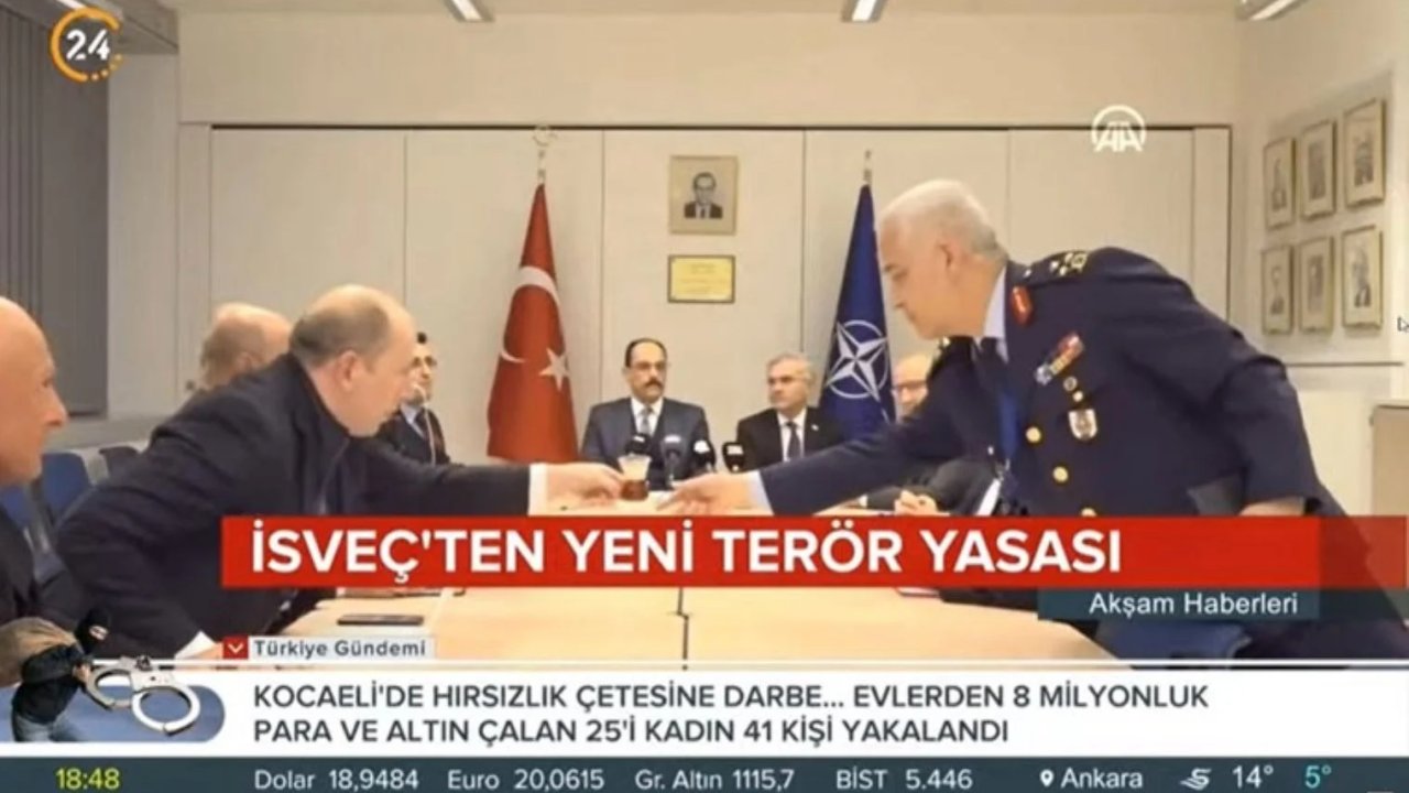 NATO toplantısında tartışma yaratan görüntüler: Tümgeneral Göksel Kahya boş bardakları topladı