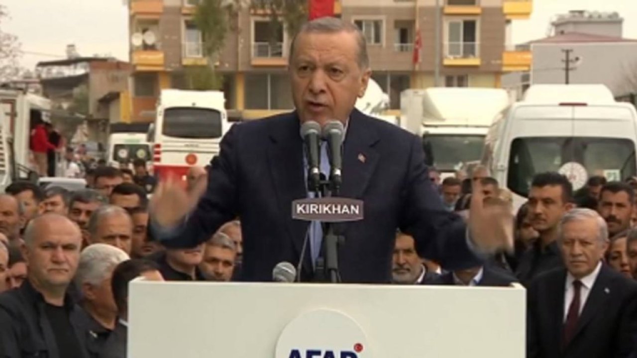 Erdoğan Hatay'da yineledi: Eğer sıkıntılar yaşadıysanız bize düşen sizlerden helallik istemektir