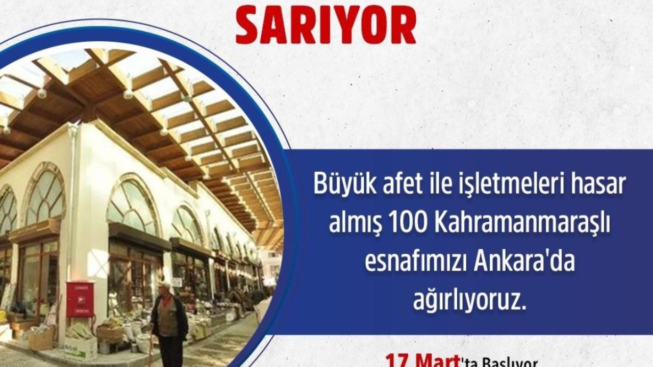 Abb'nin Düzenlediği 'Kahramanmaraş Dayanışma Günleri'nde, Deprem Bölgesinden Gelen 100 Esnaf Satış Yapacak