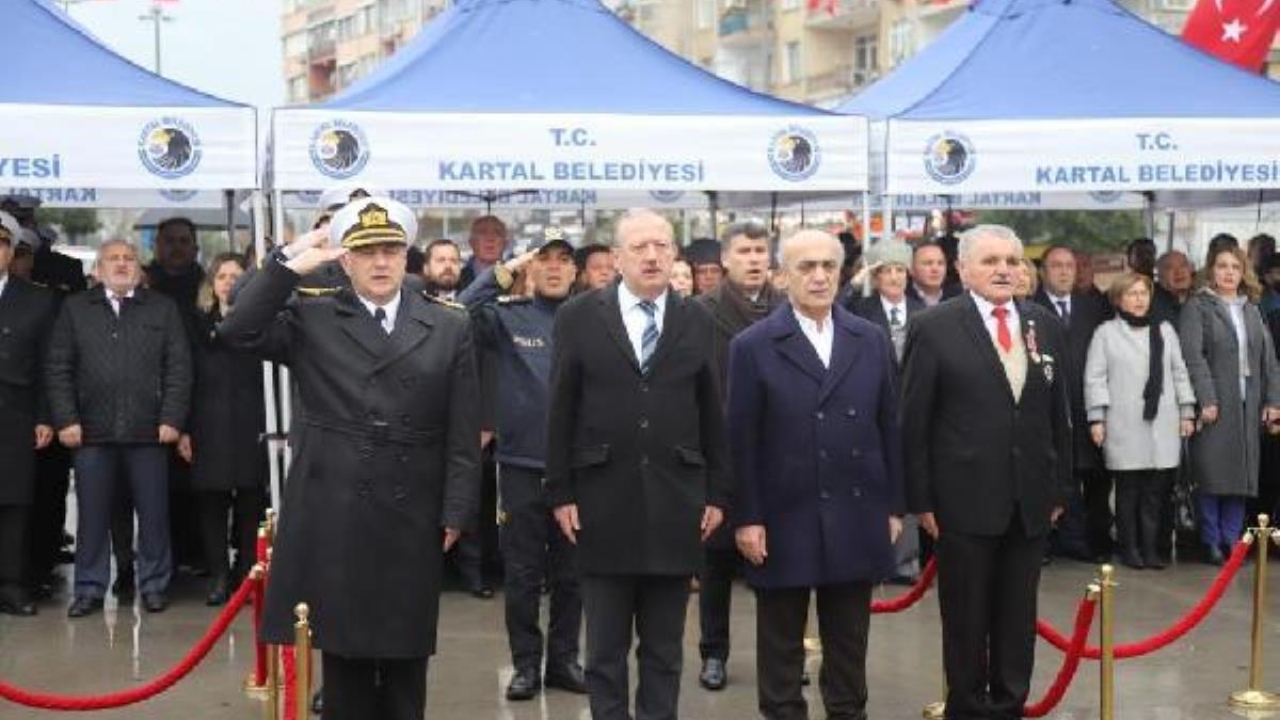 Kartal'da 18 Mart Çanakkale Zaferi için anma programı düzenlendi