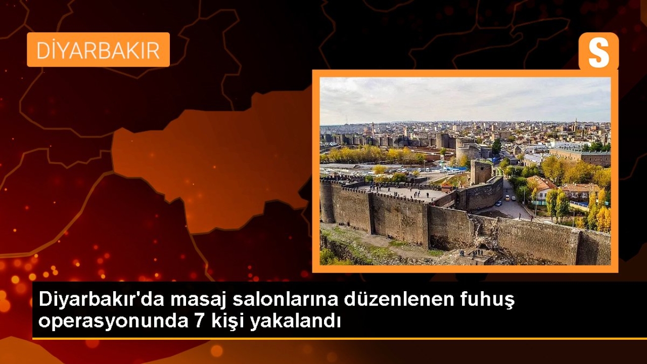Diyarbakır'da masaj salonlarına düzenlenen fuhuş operasyonunda 7 kişi yakalandı