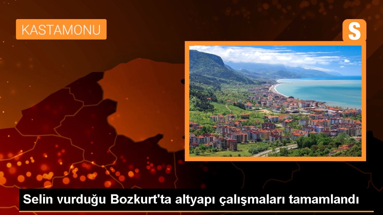 Selin vurduğu Bozkurt'ta altyapı çalışmaları tamamlandı