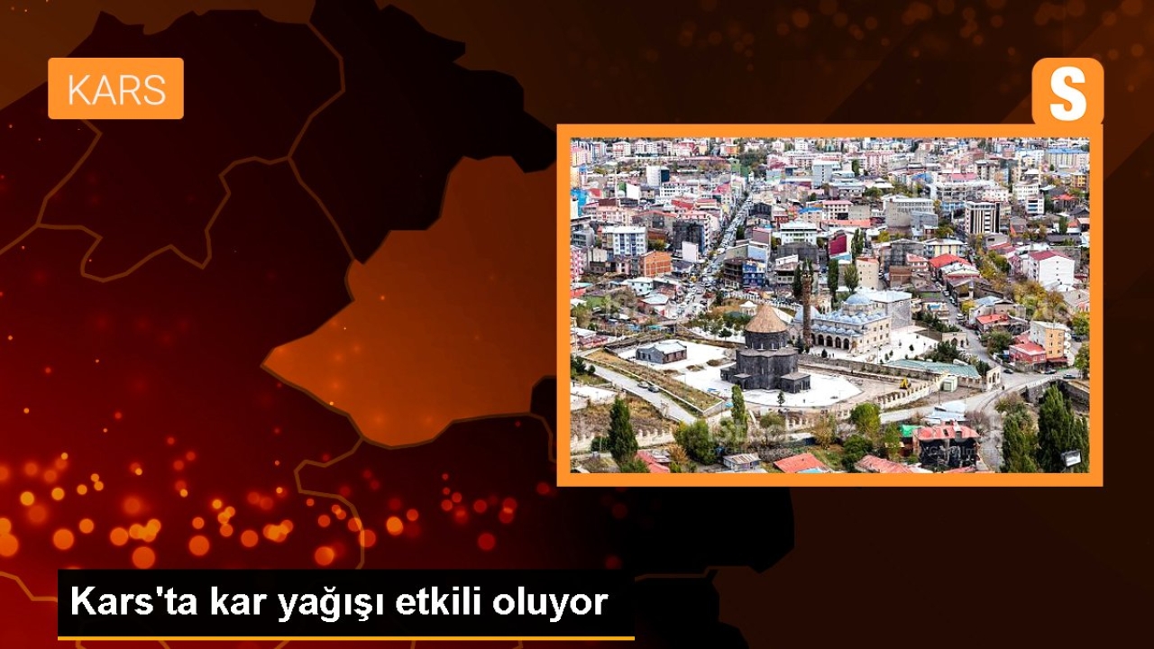 Kars'ta kar yağışı etkili oluyor