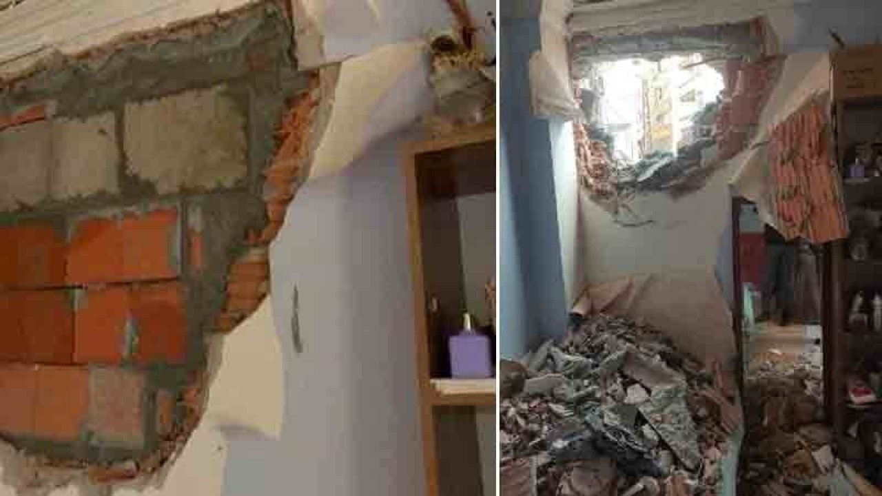 Beylikdüzü'nde yıkım sırasında yan binadaki dairenin duvarını yıktılar: “Çığlık atarak dışarı çıktım”