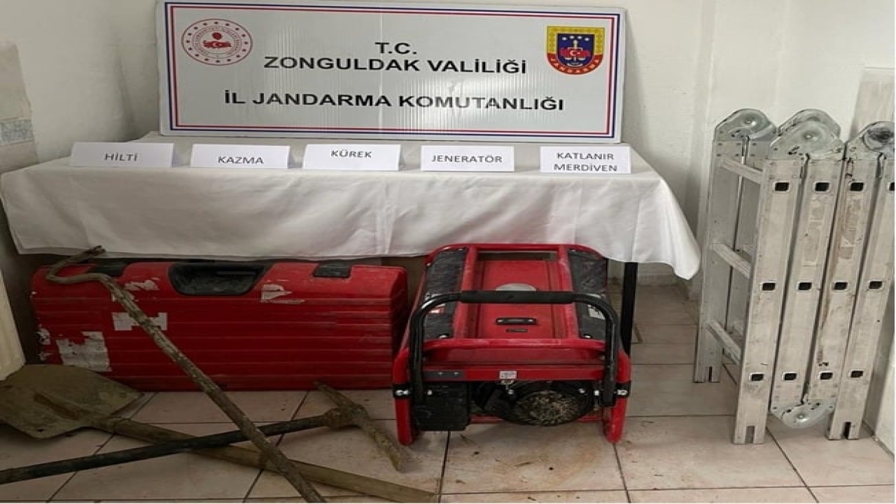 Zonguldak'ta izinsiz kazı yapan 10 kişi suçüstü yakalandı