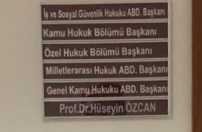 Hukuk Fakültesinde hukuksuzluk!