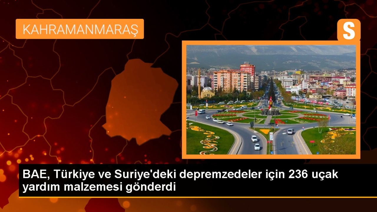 BAE, Türkiye ve Suriye'deki depremzedeler için 236 uçak yardım malzemesi gönderdi