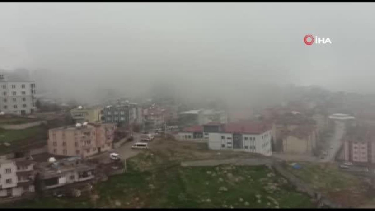 Şırnak'ta yoğun sis: Görüş mesafesi 5 metreye kadar düştü