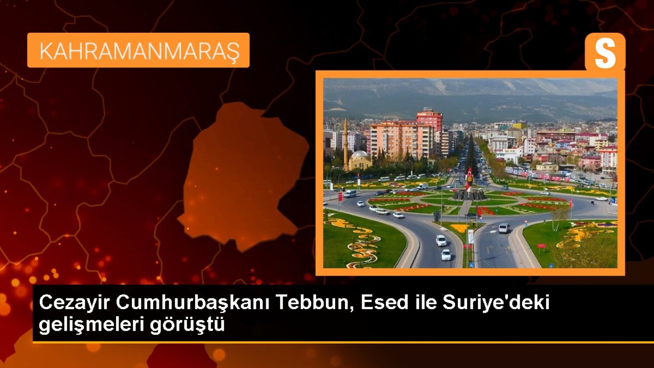 Cezayir Cumhurbaşkanı Tebbun, Esed ile Suriye'deki gelişmeleri görüştü