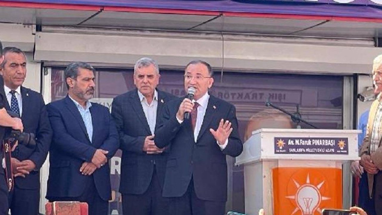 Şanlıurfa'da konuşan Bakan Bozdağ: Hayvanların dahi gezemediği yerlerde şimdi halaylar çekiliyor