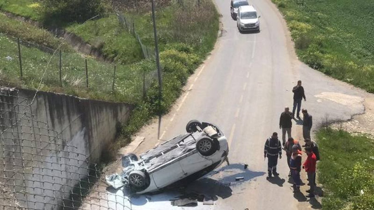Makas atarken 5 metreden yere çakıldı, kaza yerinden kaçtı
