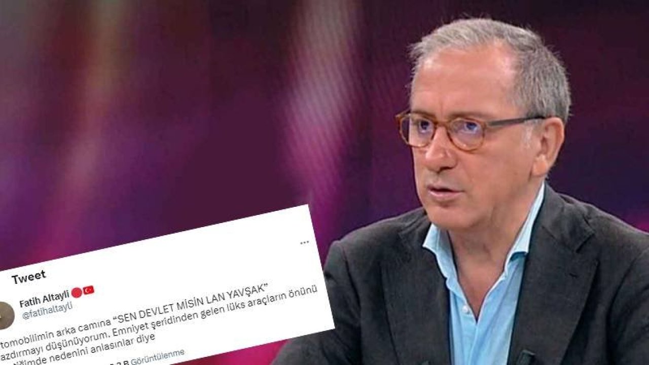 Fatih Altaylı: Otomobilimin camına 