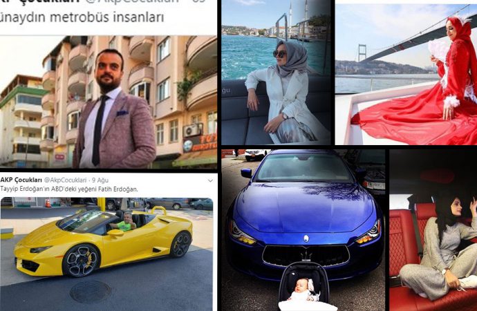 AKP’lilerin çocuklarının ‘şatafatlı’ hayatlarını böyle ifşa ettiler!