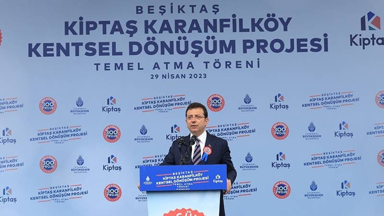 Beşiktaş'ta 685 konut, 79 dükkandan oluşan kentsel dönüşüm projesinin temeli atıldı