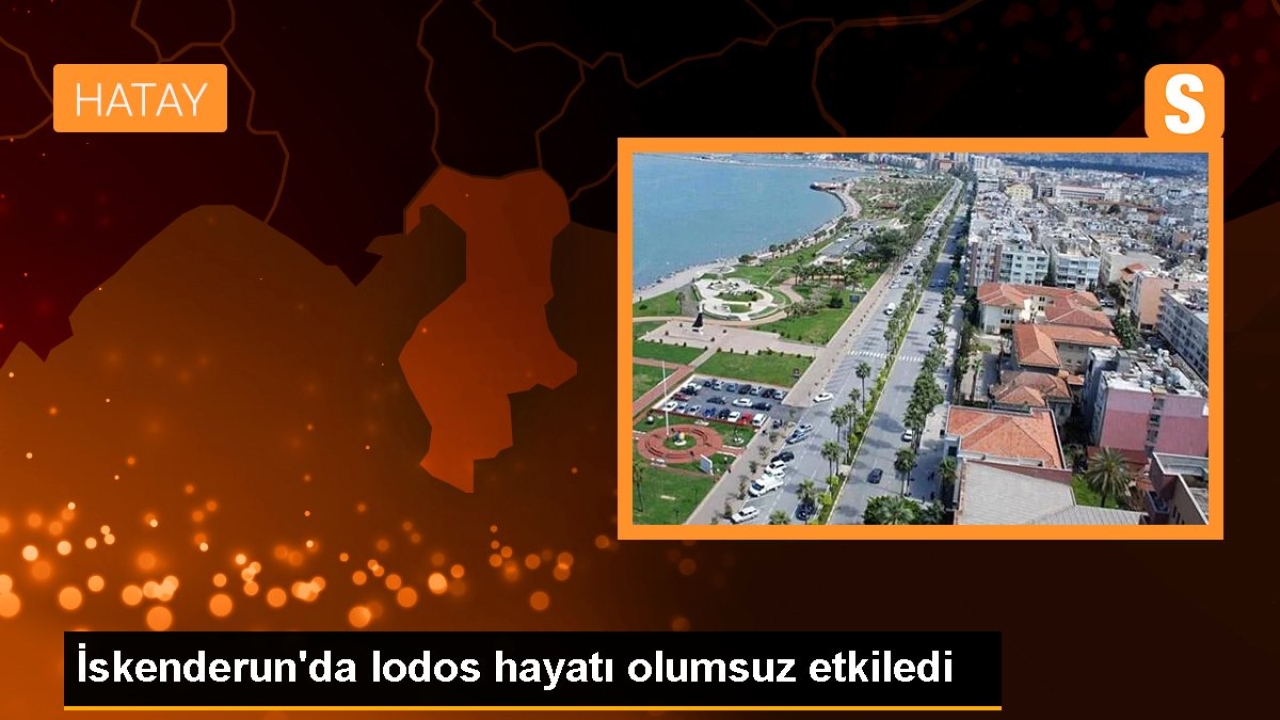 Lodos nedeniyle İskenderun sahilinde su baskınları yaşandı