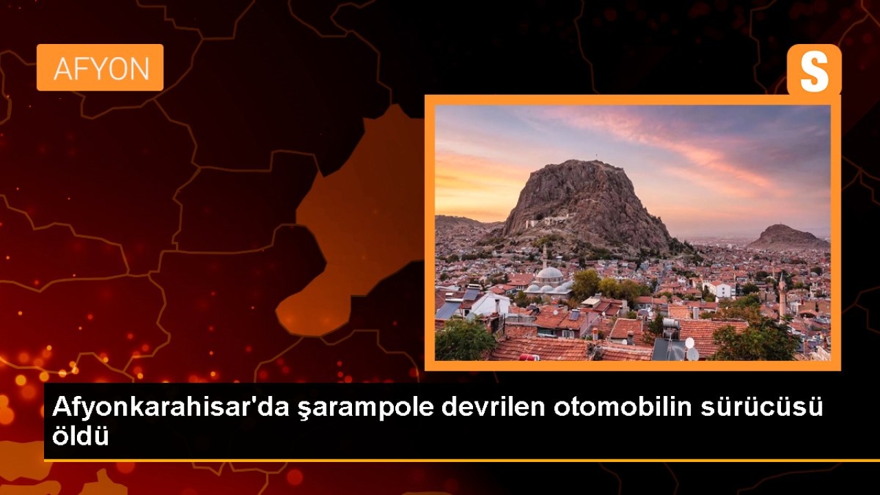 Bolvadin'de Otomobil Şarampole Devrildi: Sürücü Hayatını Kaybetti