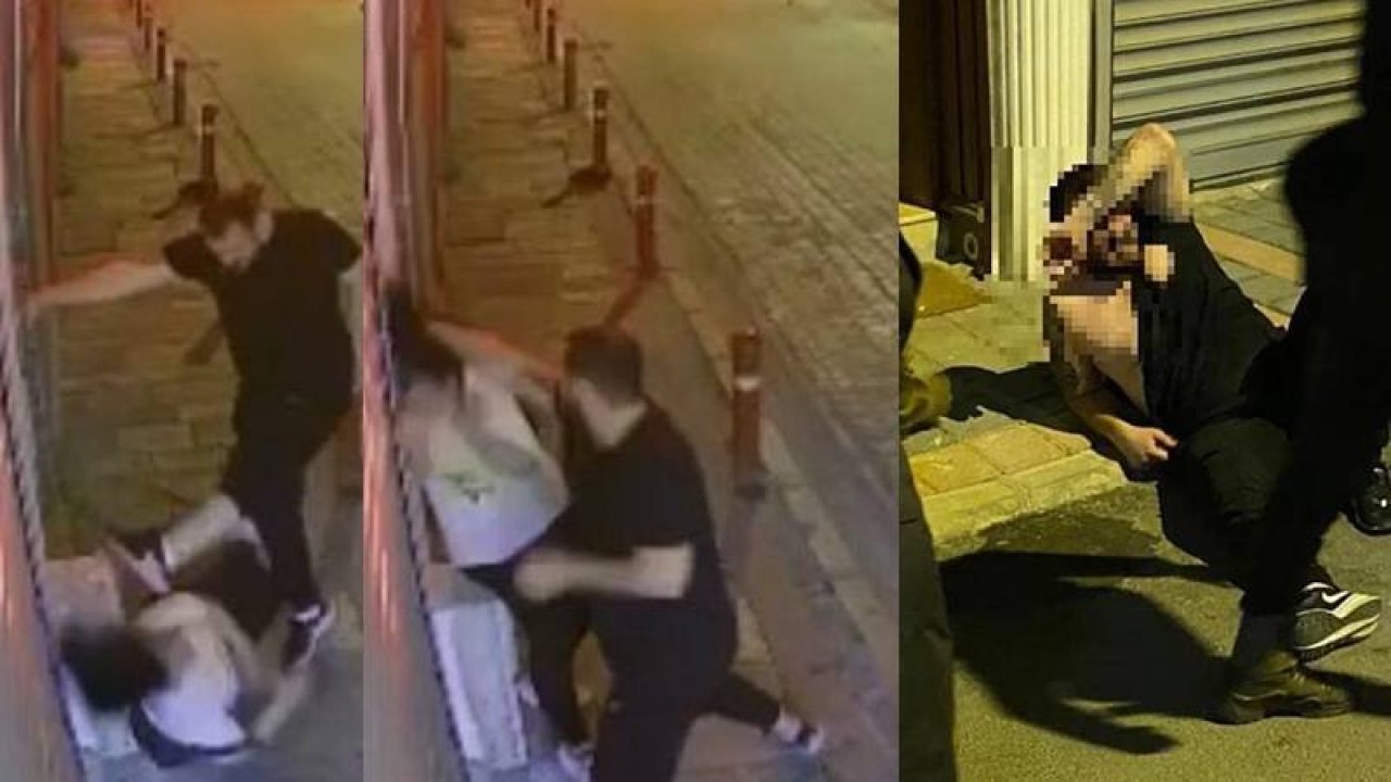 Eski sevgilisini darbetti, çevredekiler tarafından dövüldü