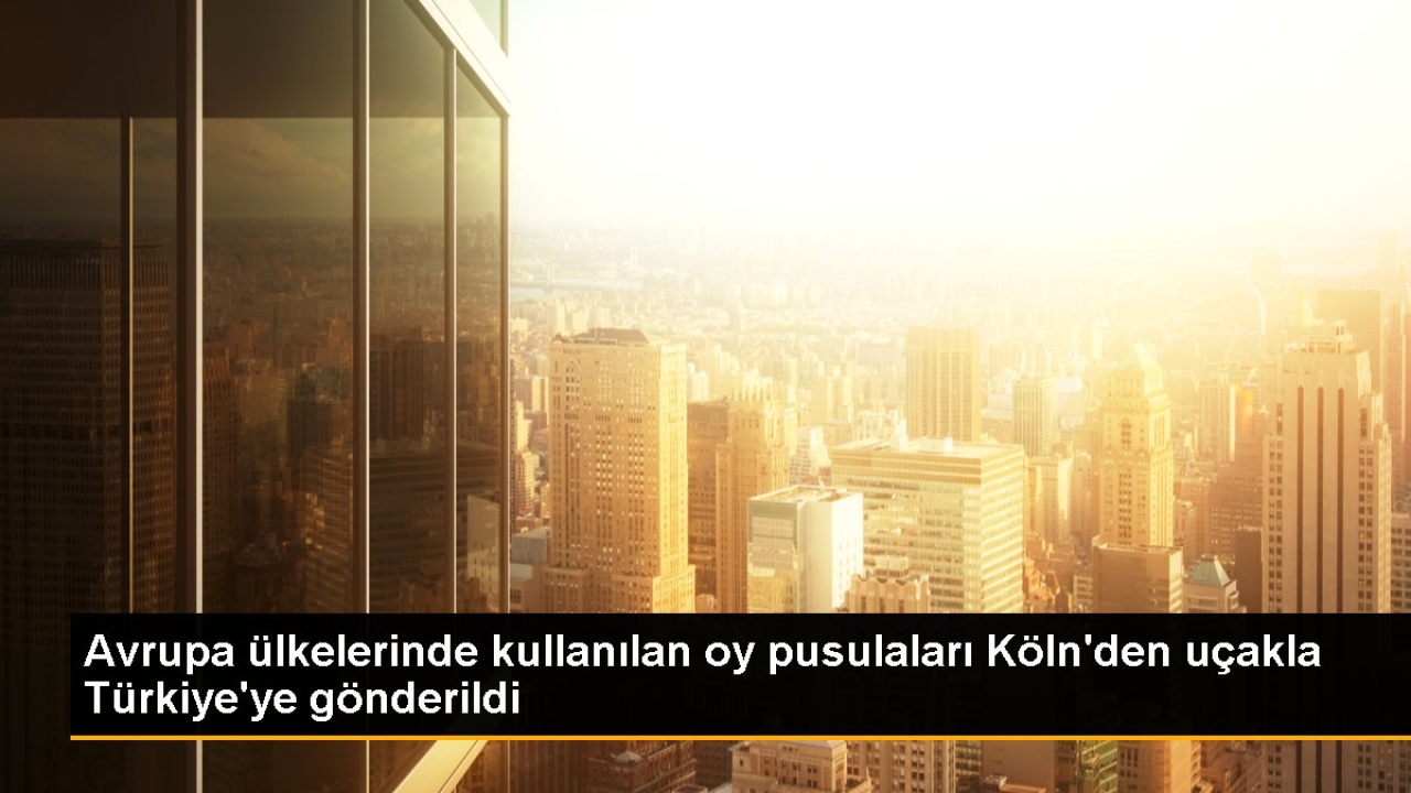 Almanya'dan Türkiye'ye seçim malzemeleri gönderildi