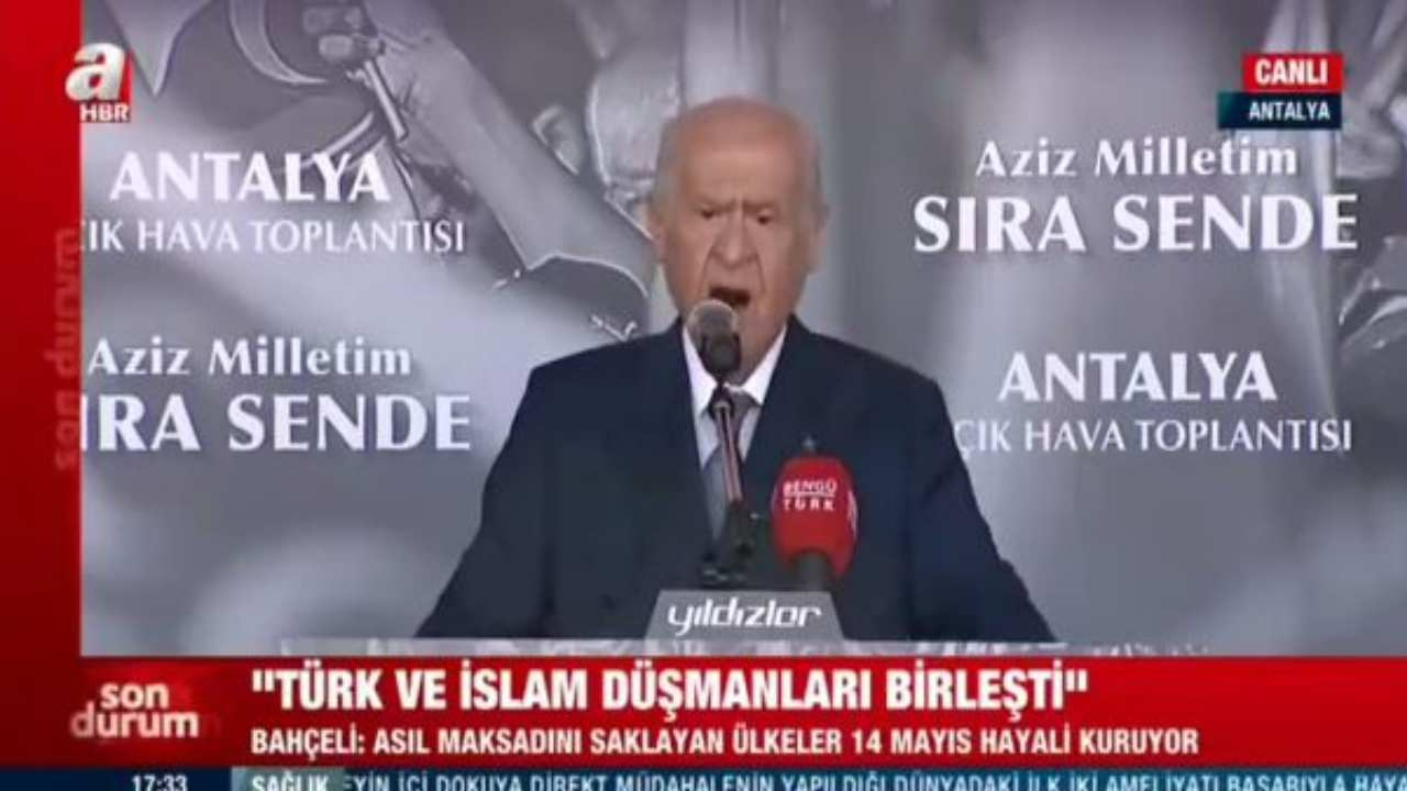 Bahçeli'nin dil sürçmesi gündem oldu